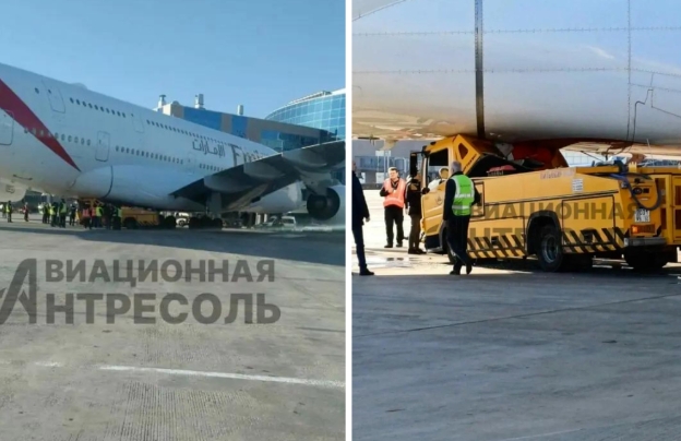 突发：莫斯科国际空运机场A380与运水罐车碰撞（阿联酋航空发声了）