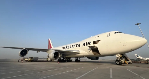 郑州-亚特兰大/达拉斯”国际空运货运航线顺利首航（波音747全货机执飞）