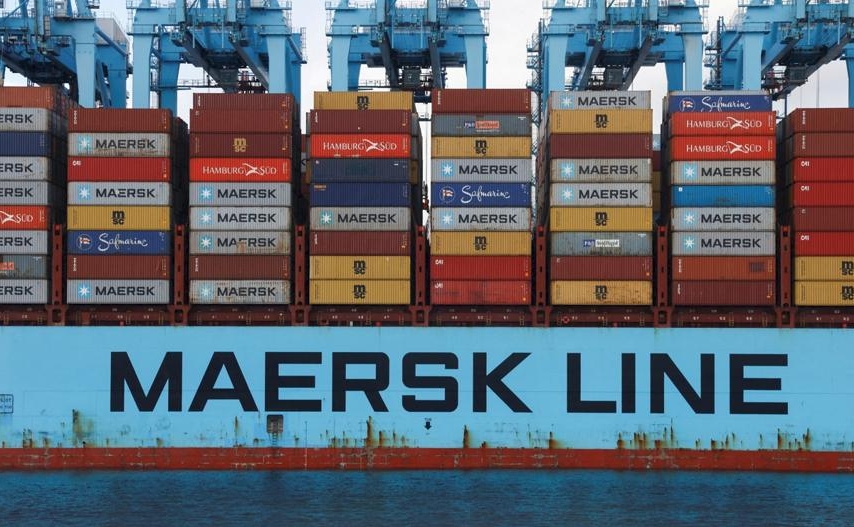 国际海运巨头马士基开设跨码头仓库（大大加快货物的流动速度）