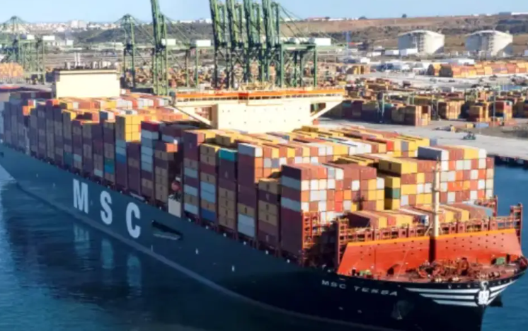 国际海运公司MSC的新服务迎来首次停靠（标志着MSC Rose号的到来）