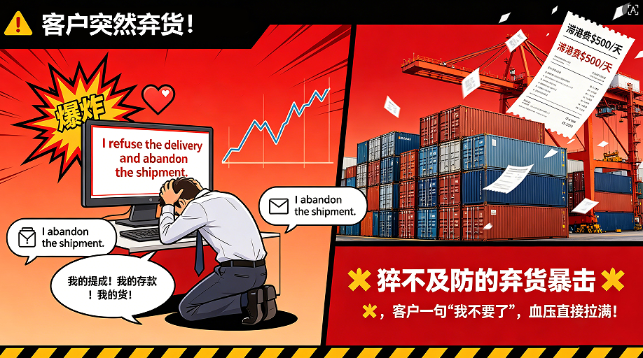 货刚到港，客户突然拒收弃货！外贸人别慌，这套止损攻略请收好！