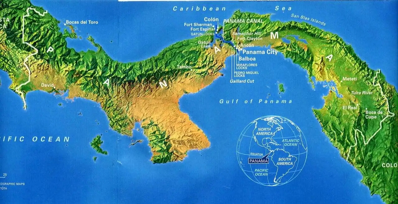 巴拿马地图
